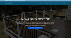 Desktop Screenshot of novadeckdoctor.com